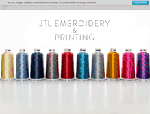 Tablet Screenshot of jtlembroidery.co.uk